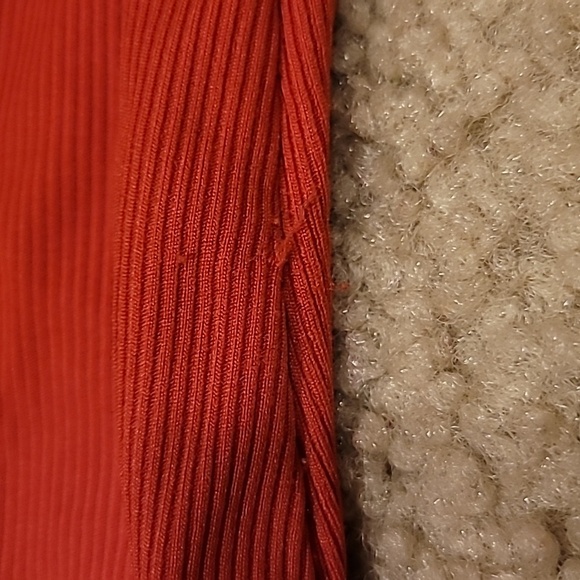 Free People Intimately Victoria Plunge Bodysuit. Red. Size XS. - Picture 6 of 6